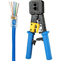 Miniatyrbilde 1 av 5: RJ45-krimpverktøy for standard RJ45/RJ12-kontakter og terminaler
