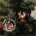 Miniatyrbild 4 av 4: Handgjord Julkrubba Ornament i Akryl Detaljerad Julkrubba Hängande Ornament för att Lägga till Julstämning i Ditt Hem 9