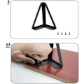 Miniatyrbillede 2 af 5: 4 stk. Metal Triangel Sofa Ben, Metal Triangulære Skab Ben, Triangulære Sofa Ben, Sorte Triangel Sofa Ben, DIY Sorte Sofa Ben, til TV-bord, Sofa