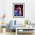 Miniatyrbild 3 av 5: Vuxen diamantmålning, katt diamantmålning, full 5D fancy diamo