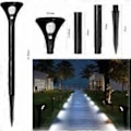 Miniatyrbilde 2 av 5: Solcellelampe for utendørs bruk med bevegelsessensor, vanntett IP65, solcellebelysning for utendørs bruk, trådløs, justerbar, sikkerhetslampe,