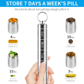 Miniatyrbild 5 av 5: Metall Pill Box Organizer , 7 Day Pill Organizer, Waterproof Emerg