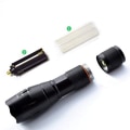 Miniatyrbillede 2 af 5: LED Kraftig LED Lommelygte, IP44 Vandafvisende Zoombar Lommelygte, 3 AA