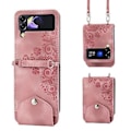 Pikkukuva 1 / 4: Ihoa myötäilevä nahkakotelo Samsung Galaxy Z Flip4:lle