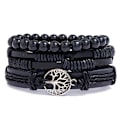 Miniatyrbild 5 av 5: 6PCS Armband i Läder för Män och Kvinnor Flätade Armband Manschett C
