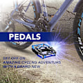 Pikkukuva 4 / 5: 1 Pari Pyörän Poljinta MTB Flat Poljinta CNC Alumiini Runko Alusta Dia