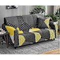 Miniatyrbild 2 av 4: Elastiskt sofföverdrag halkfritt Jacquard Elastiskt sofföverdrag för 1-sits soffa