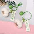 Pikkukuva 4 / 5: Realistinen lankavalkosipuli/kaali/kevätsipuli/chili-avainketju vihannespendantti avaimenperä luova lisävaruste avaimille tai laukuille Chinese cabbage Dog head buckle
