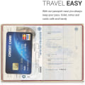 Miniatyrbilde 3 av 5: 2 stk. Reise Passholder - Flip Case med Elastisk Lukking - P