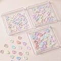 Miniatyrbild 5 av 5: 50 st/förpackning Romber Nagelberlocker Hjärtan Nagelkonst Berlocker Manikyr Tillbehör Stjärna Nagel Strass Berlocker DIY Nagelmaterial Star