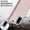 Miniatyrbillede 4 af 5: Crossbody TPU+PU Etui til Samsung Galaxy S20 FE Rose Gold