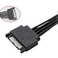 Miniatyrbillede 5 af 5: 8,66 tommer Sata-kabel Sata-strømkabel Splitter Sata-strømsplitter Adapterkabel Tilslutningsledninger; Strømkabel til harddisk