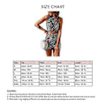 Miniatyrbild 4 av 4: Urholkad Twist Wrap Klänning Färgglatt Tryckt Mönster Rund Hals Ärmlös Kvinnor Twist Wrap Bodycon