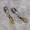 Miniatyrbilde 5 av 5: 2 stk. Universelle Motorsykkel Mini Gule LED Blinklys Auto Tilbehør (Svart Røyk)