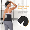 Miniatyrbillede 3 af 5: Taljetræner til kvinder Wrap Waist Trainer Band, Sports Corset B