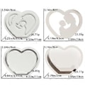 Miniatyrbild 4 av 5: Silikon Hantverksmaterial Kreativ Lampform Ihåligt Hjärta Lätt Släppform Lämplig för Dekorationer och Entusiaster D5346 3 set