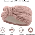 Miniatyrbilde 2 av 5: Rosa, Beige, Hvit - Dame Hodebånd Vinter Hodebånd, Jentes Fl