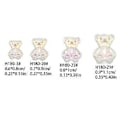 Miniatyrbillede 3 af 5: 20 stk. Søde Bjørn Neglekunst Dekorationer Bjørn Resin Krystal Aurora Rhinestones Farverige Negle Charm Negle Charms Tilbehør H1803