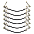 Miniatyrbillede 1 af 4: 6 Tommer Guitar Patch Kabel Guitar Effekt Pedal Kabler Sort 6 Pak