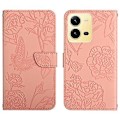 Pikkukuva 1 / 5: HT03 Nahkakotelo vivo X80 Lite/V25 5G -puhelimelle Pink