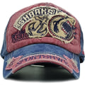 Miniatyrbillede 2 af 5: Sharks Baseball Cap Classic Justerbar Snapback Dad Hat Vintage