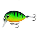 Miniatyrbilde 1 av 5: Hard VIB sluker 1 stk 3.8cm 3.8g Fiskeagn med treblekroker Crankbait Wobblere