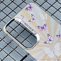 Pikkukuva 5 / 5: Samsung Galaxy S25+ -kotelo Laser TPU+PC Puhelinkuori Galvanoidulla Perhoskuviolla - AB6 AB6