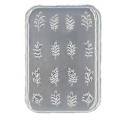 Miniatyrbillede 1 af 5: 3D Neglekunstform med forskellige mønstre Skabelon Udskærings Sticker Stencil Værktøj Forme til Negleentusiaster og Saloner 11