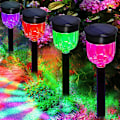 Miniatyrbild 1 av 5: Solcellslampor för trädgård utomhus, set med 4 RGB solcellslampor utomhus,