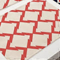 Pikkukuva 2 / 3: Ainutlaatuinen, hienostunut, ympäristöystävällinen geometrinen kuvioinen puuvillapellavainenTabletti (MG0027-3)