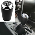 Miniatyrbild 1 av 4: 1 st 6-växlad läderväxelspaksknopp kompatibel med Mazda 3 Bk