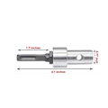Miniatyrbild 2 av 4: Elektrisk Borradapter Auger, 10,4 cm Längd, Nyckelös Borrchuck, R