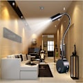 Miniatyrbilde 2 av 5: LED leselampe, 360° rotasjon nattlampe, varm hvit farge