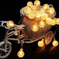 Miniatyrbild 2 av 5: Bollformade ljusslingor, 10M 80 LED USB-slingor, för sovrum
