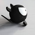 Miniatyrbillede 3 af 5: (Sort) Big Eyes Bat EVA Dekoration til Bilantenne Antenne Dekora