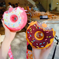 Miniatyrbillede 5 af 5: Børne Donut Flaske Donut Bærbar Kande med Strå Kinderga