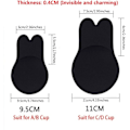Pikkukuva 5 / 5: 2 Vastaukset Sticky Bra Strapless Backless Gathering Bra Invis
