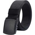 Miniatyrbilde 1 av 5: Herre Nylon Belte - Svart Plastspenne - Fullt Justerbar Arbeid