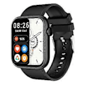 Miniatyrbillede 2 af 5: Smartwatch med iltmåling i blodet, Bluetooth-opkald, smart armbånd, sports- og sundhedsstyringsur, fitness tracker Black