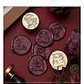 Miniatyrbilde 4 av 5: Plante Voks Seglstempel Heks Gresskar Seglvoksstempel for Invitasjonskonvolutter Kort Brev Scrapbooking Dekorasjoner rose 2
