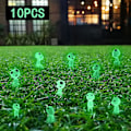 Miniatyrbild 2 av 5: 10 st Luminous Ghost Tree Elf Mini Garden, Kreativ Harts Halloween