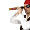 Miniatyrbild 3 av 5: 12 stycken Piratögonlappar Svart Filt Enögd Skalle Kapten