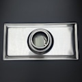 Miniatyrbillede 5 af 5: Gulvdræn med Aftageligt Dæksel, 200 x 100mm Rektangulær Sink, Sta