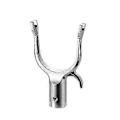 Miniatyrbillede 1 af 5: 1 Stk. Metalværktøjskrog til Garderobestænger Udskiftning til Høje Stænger Krog Lang Rækkevidde Stang Udskiftning Metalkrog 16 mouthfuls