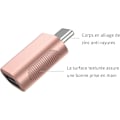 Miniatyrbild 5 av 5: Rose Gold USB C till USB-adapter (2-pack), USB-C till USB 3.0-adapter