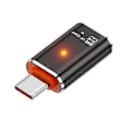 Pikkukuva 1 / 5: USB Type C - MicroSDs TFs -korttikameranlukija OTG-sovitinkaapeli puhelimille, tableteille ja PC:lle, musta Black