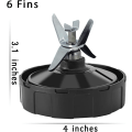 Miniatyrbilde 5 av 5: Blender-reservedeler, 6-finners Ninja Smoothie Blender-blad, passer til Ninja Blender-kopp, ekstraktorbunnblad Auto