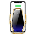 Miniatyrbilde 1 av 5: Tyrant Gold Trådløs Billader, 15W Hurtiglading Bilfeste Lader Auto-Klemming Luftventil Telefonholder Kompatibel med iPhone 11Pro/Max/XR/11/X/8, S