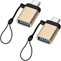 Pikkukuva 1 / 3: Usb C - Usb 3.0 -sovitin, jossa avainnauha (2 kpl), usb-c - Usb-a naaras Otg -sovitin