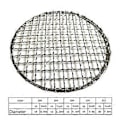 Miniatyrbilde 3 av 5: Camping Grillrist Mesh Pad Rustfritt Stål Matlaging Grillnett Mesh Rack Piknik BBQ Brett Liner Grillovn Rack 16.5cm 16.5cm
